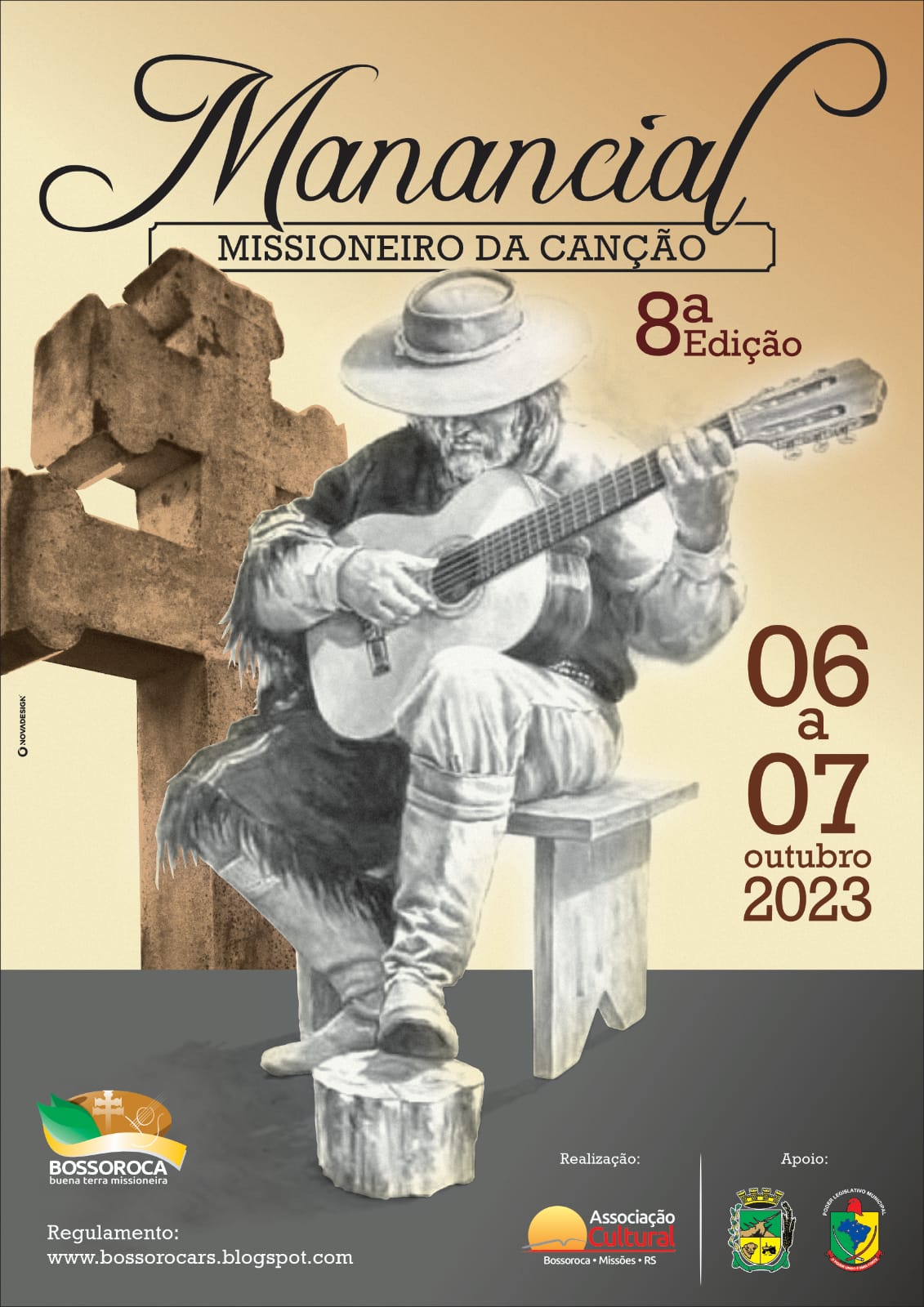 A 8ª edição do Manancial Missioneiro da Canção será realizada nesta sexta-feira 6 e sábado 7 de outubro de 2023 em Bossoroca com a seguinte programação: Dia 06 de outubro [&hellip;]