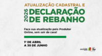 Até o momento, 53,37% das Declarações foram entregues no RS Termina em duas semanas o prazo para entrega da Declaração Anual do Rebanho 2026 da Secretaria da Agricultura, Pecuária, Produção [&hellip;]